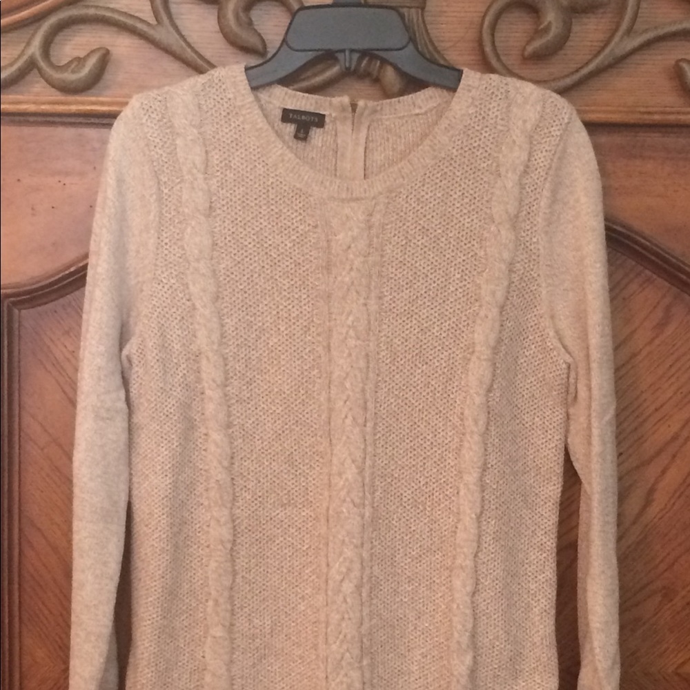 Talbots Large cream sweater